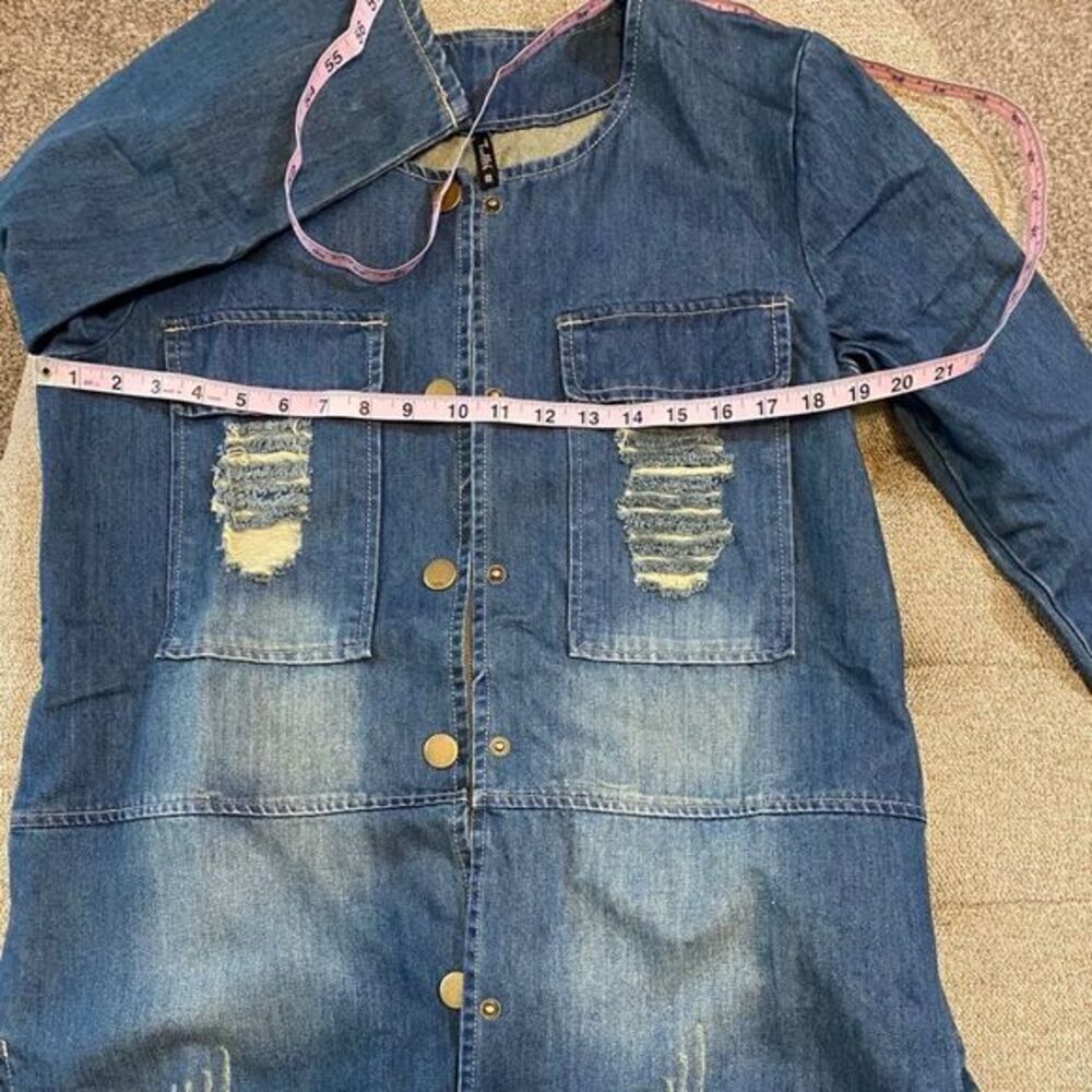Distressed Denim Jacket - Picture 16 of 16